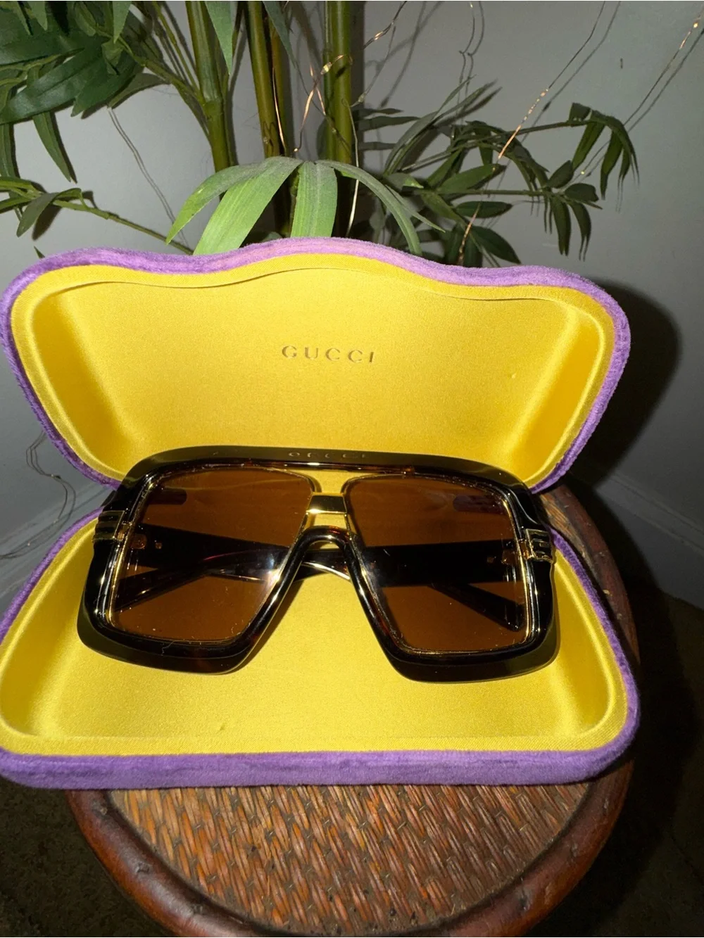 Gucci GG0900S Aviator tortoise Sunglasses - Unisex